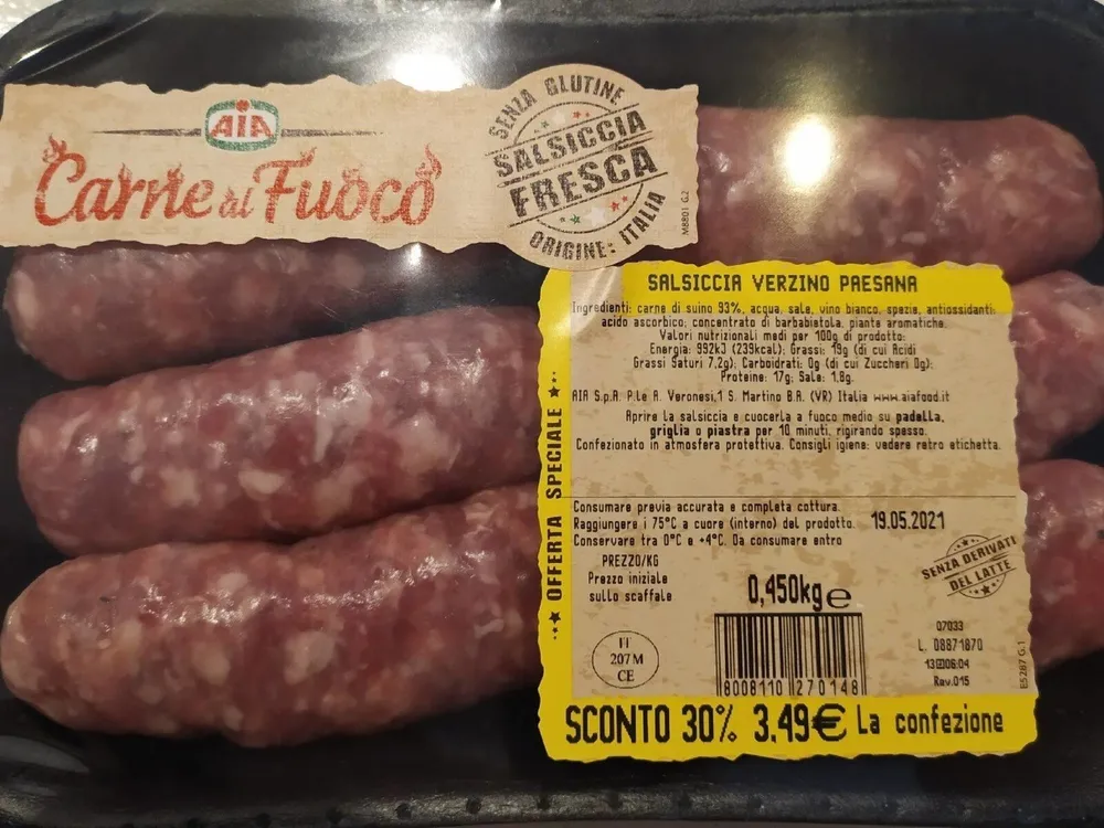 Salsiccia verzina paesana