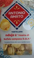 tortelloni 'nduja e Ricotta di bufala Campana D.O.P