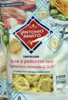 Tortelloni fave e pancetta con pecorino
