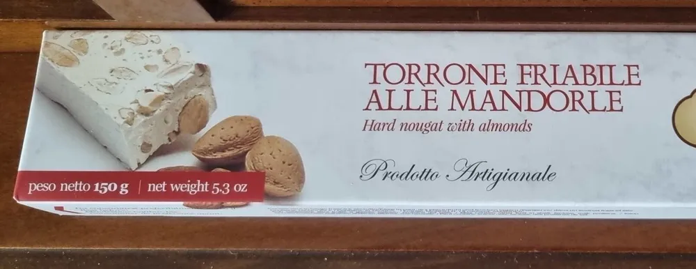 Torrone friabile alle mandorle