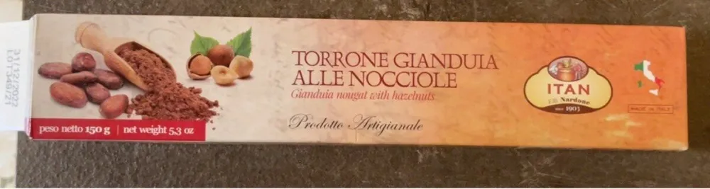 Torrone gianduia alle nocciole