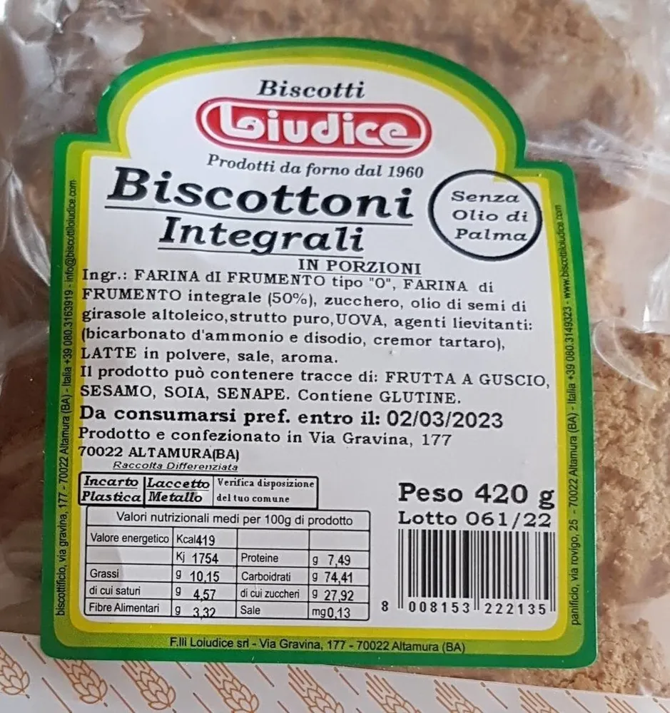 Biscottonii Integrali