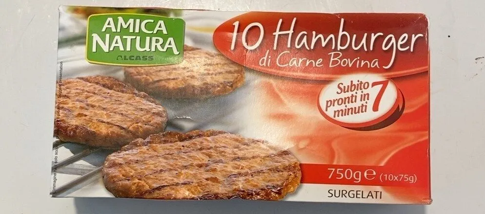 10 Hamburger di Carne Bovina