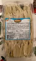 Filets d'anchois marinés à l'huile