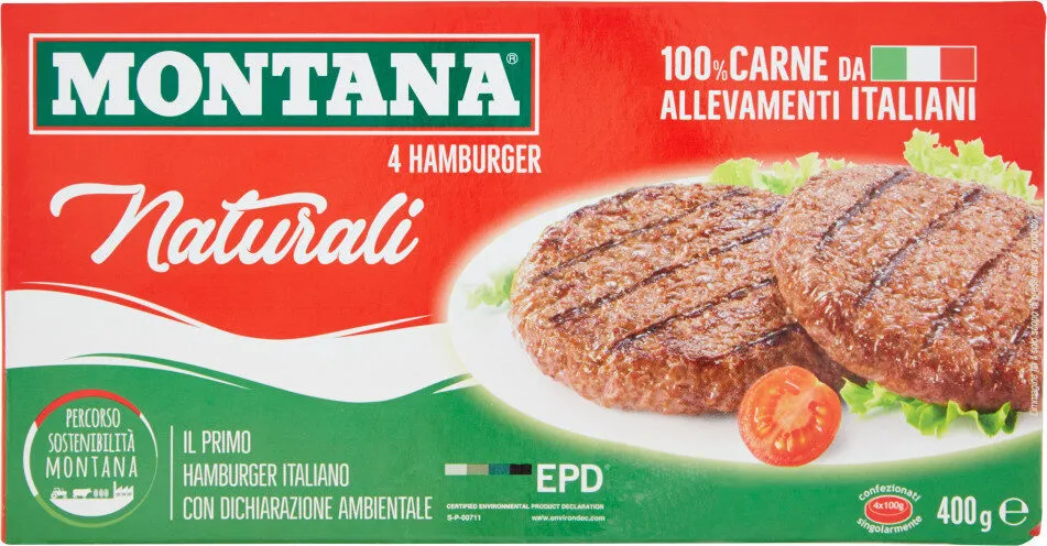 Hamburger naturali surgelati