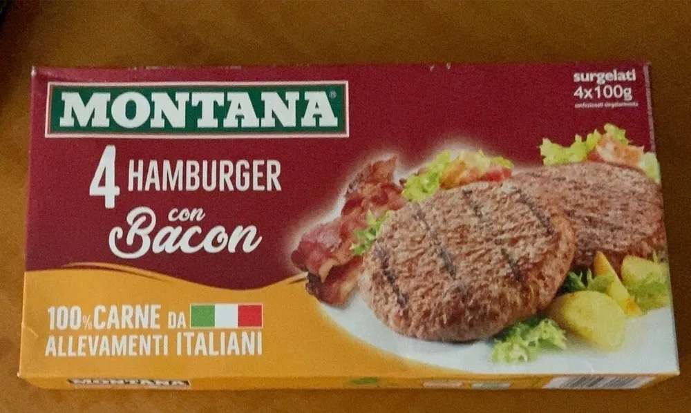 Hamburger con bacon - surgelati