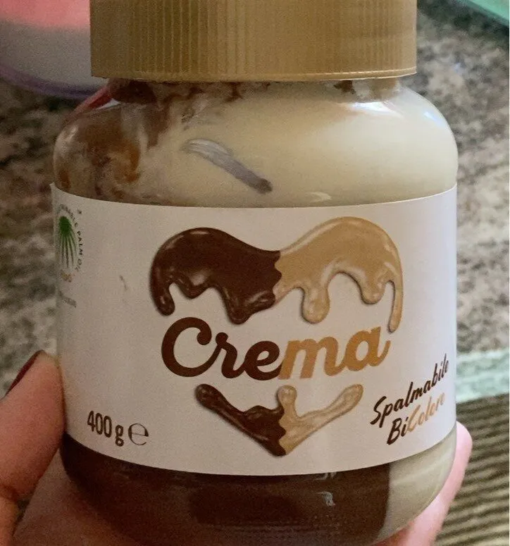 crema spalmabile bicolore