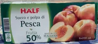 Succo e polpa di pesca