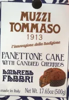 Panettone cake with candied cherries