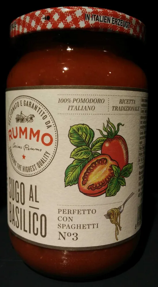 Sauce tomate avec basilic
