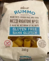 Brown rice and corn rigatoni