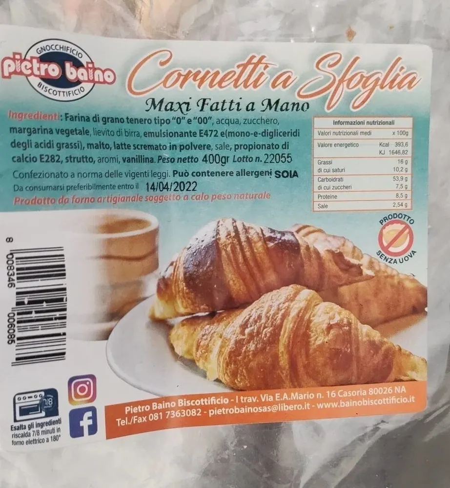 Cornetti a sfoglia