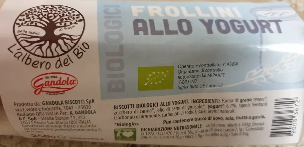 Frollini allo yogurt