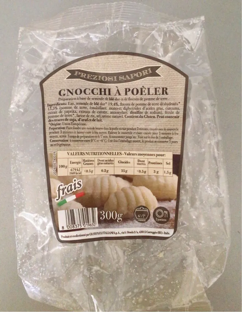 Gnocchi à poèler