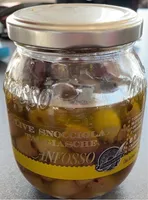 Anfosso Olive Nere Snocciolate (280g Glas)