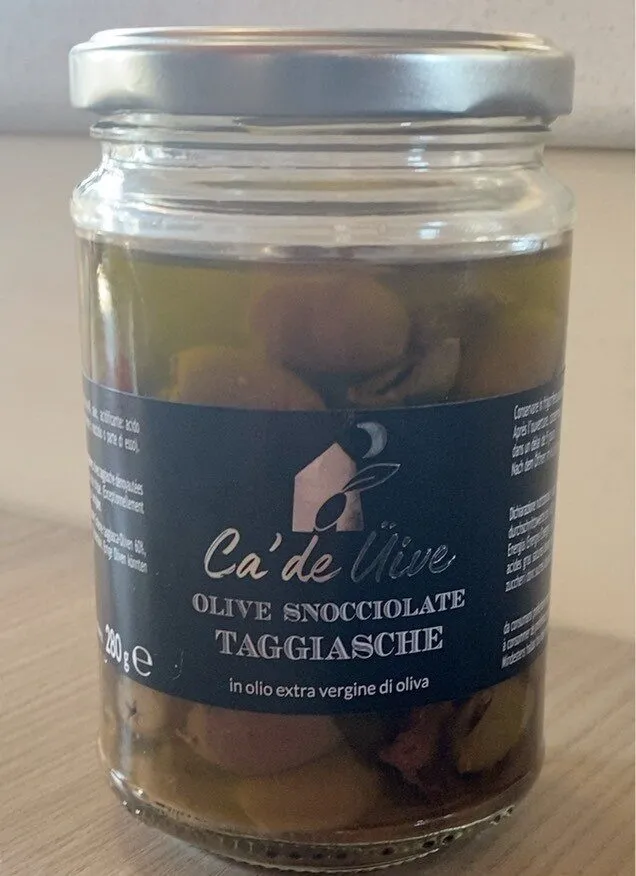 Olive taggiasche snocciolate in evo