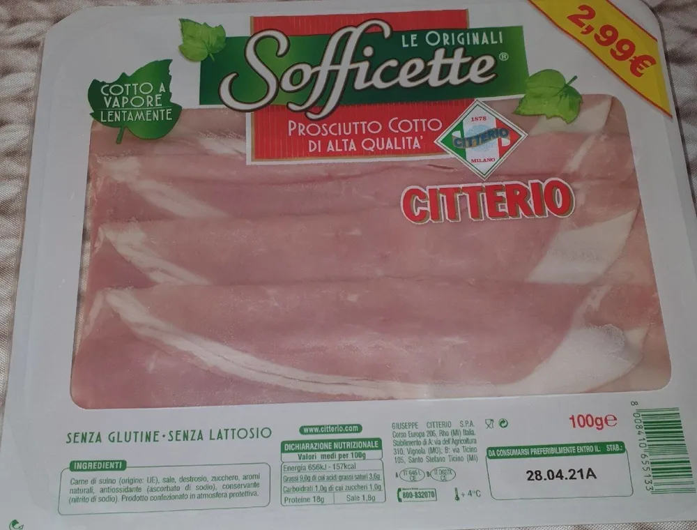 Sofficette prosciutto cotto