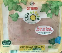 Blanc de dinde dore au four aux herbes bio