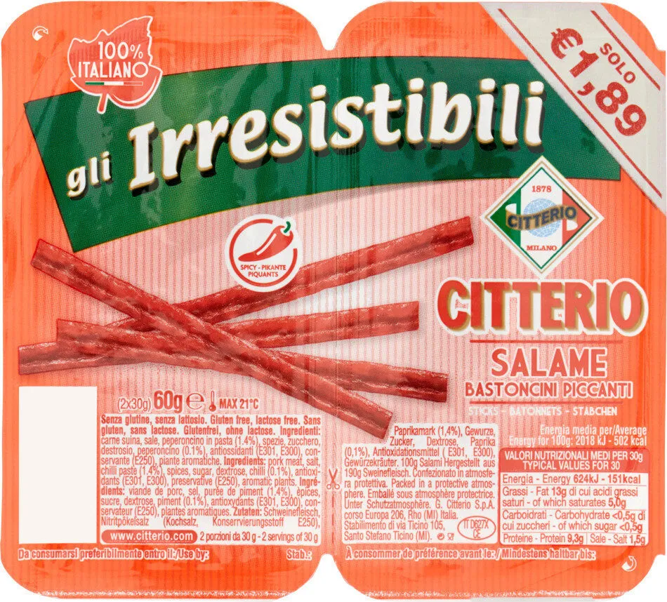 Gli irresistibili salame bastoncini piccanti