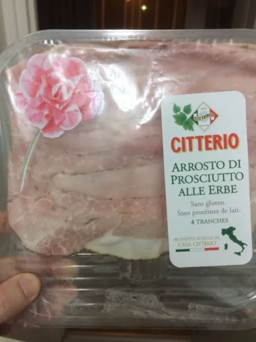 Jambon cuit rôti aux herbes