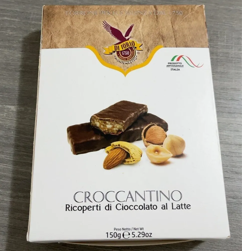 Croccantini ricoperti di cioccolato al latte