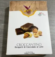 Croccantini ricoperti di cioccolato al latte