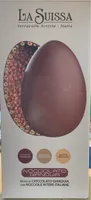 Uovo di cioccolato gianduia con nocciole intere italiane