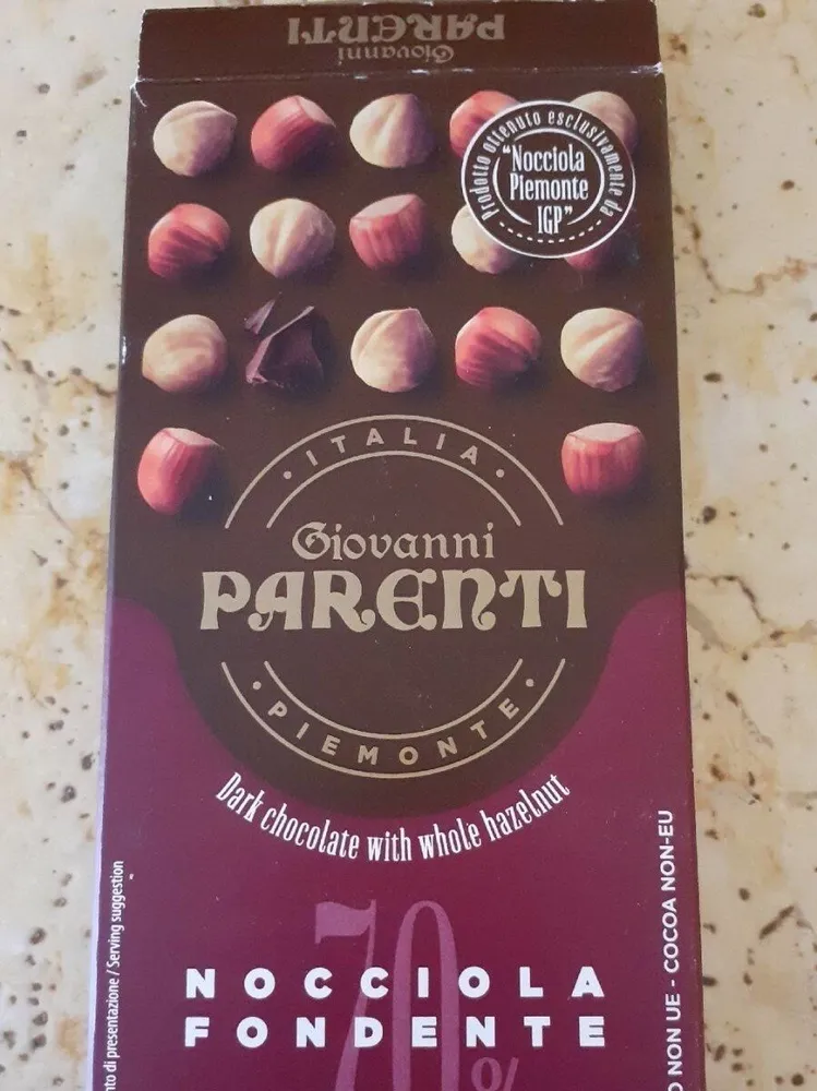Tavoletta cioccolato fondente nocciola 70%