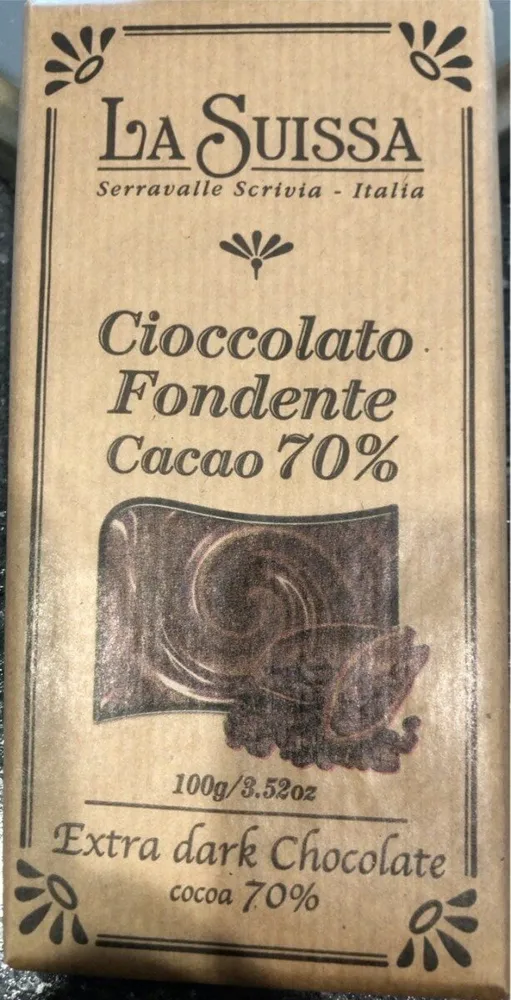Cioccolato fondente cacao 70%