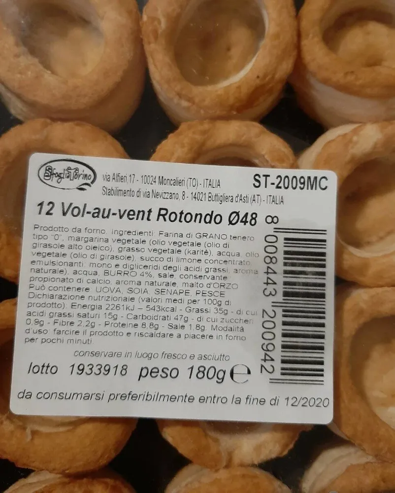 Vol-Au-vent rotondo