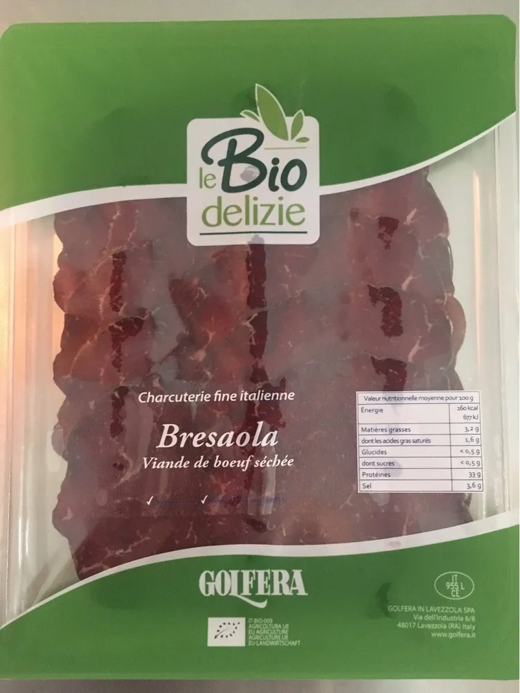 Bresaola de bœufs bio