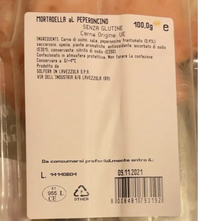 Mortadella al peperoncino