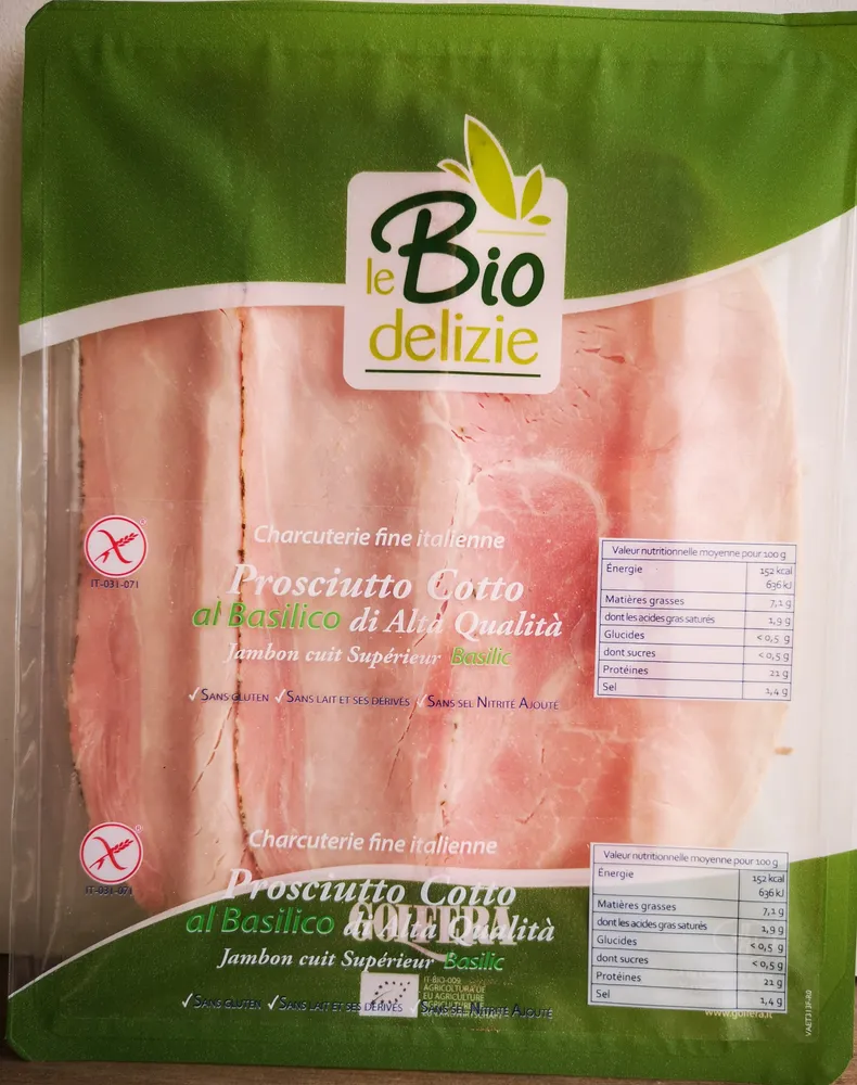 Prosciutto Cotto Di Alta Qualità BIO