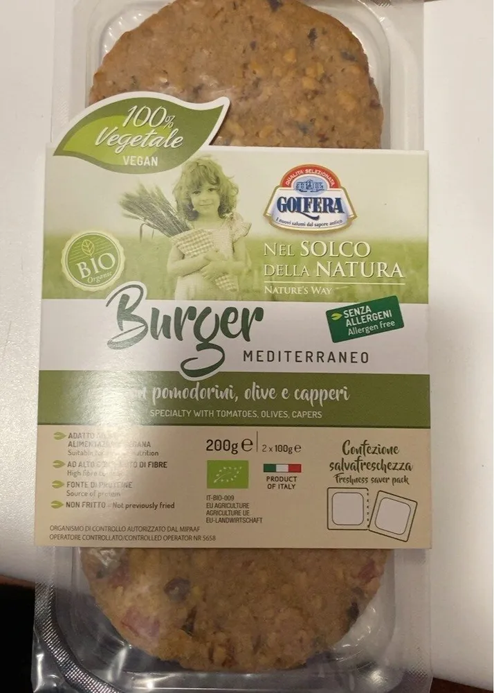 Burger mediterraneo