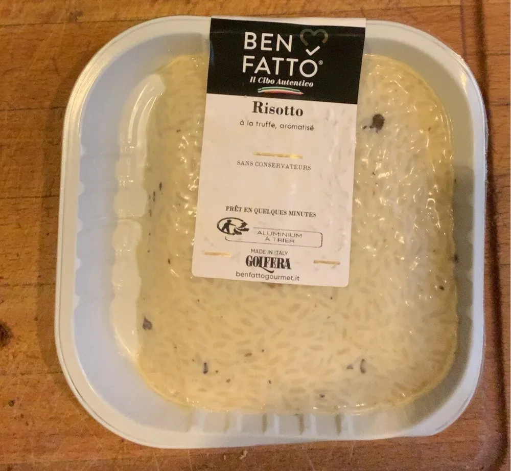 Risotto a la truffe , aromatisé