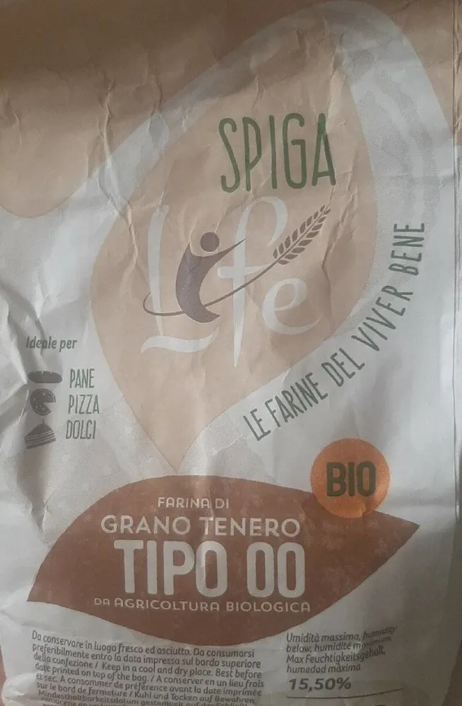 Farina di grano tenero tipo 00 da agricoltura biologica