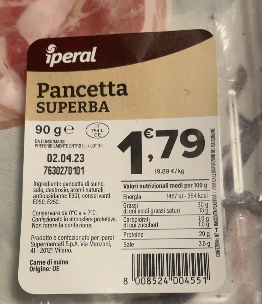 Pancetta superba