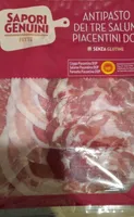 Antipasto dei tre salumi piacentini dop