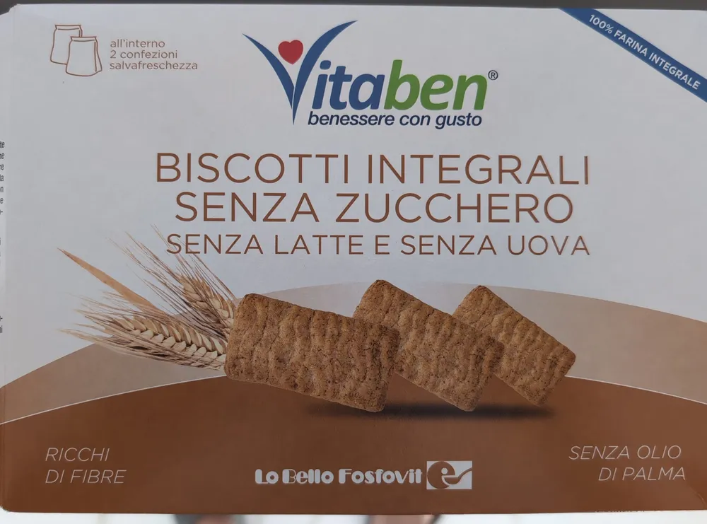 Biscotti integrali senza zucchero