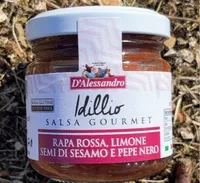 Salsa gourmet rapa rossa, limoni, semi di sesamo e pepe nero