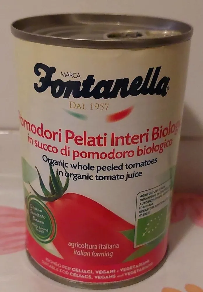 Pomodori interi pelati biologici