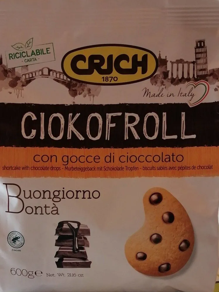 Ciokofroll con gocce di cioccolato