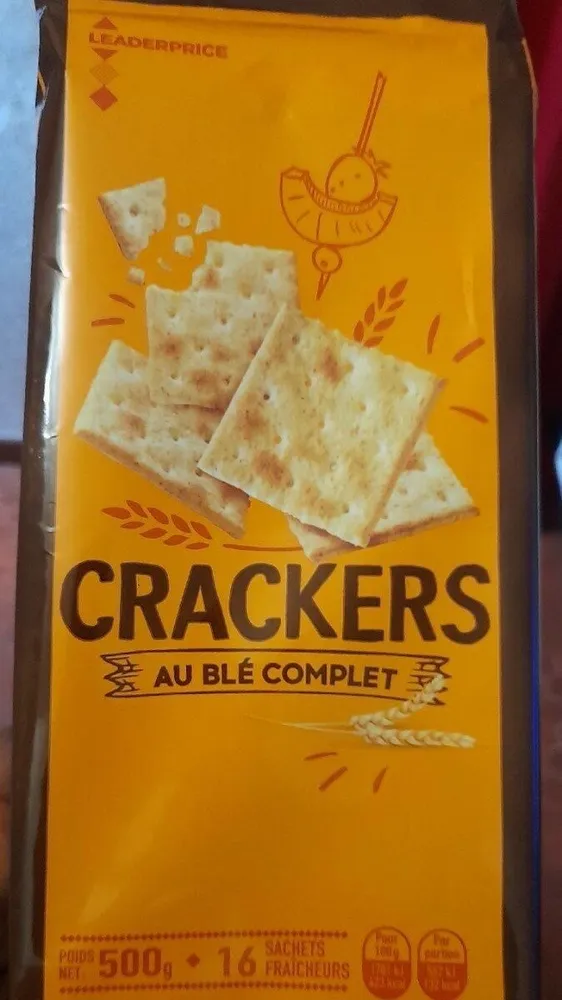 Crackers salés au blé complet