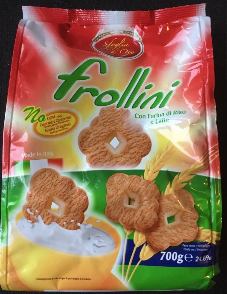 Frollini con farina di riso e latte