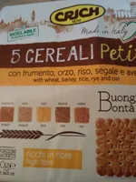 5 cereali petit con frumento, orzo, riso, segale e avena