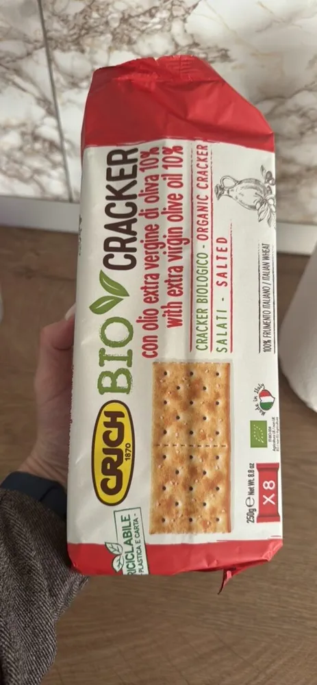 Cracker salado con aceite de oliva virgen 250gr - crich