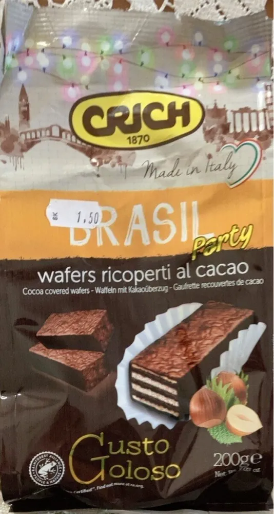 Brasil party (wafer ricoperti al cacao)