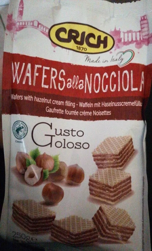 Wafer alla nocciola