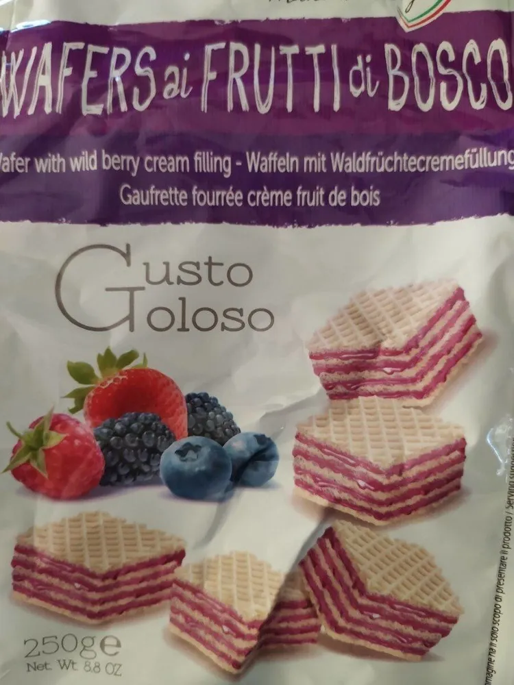 Wafers ai frutti di bosco