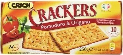Crackers pomodoro origano pacch. gr 250